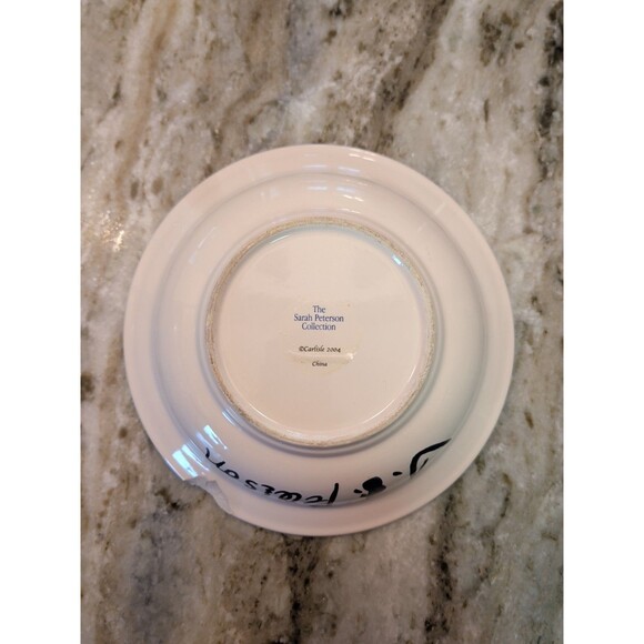 VINTAGE SARAH PETERSON RAINBOW TROUT SERVING BOWL 9” SIGNED CARLISLE HARTSTONE - Picture 2 of 6